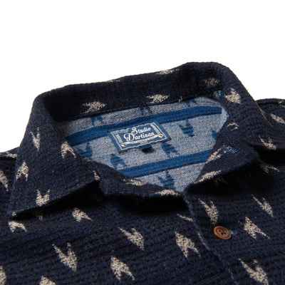 Studio D'Artisan Indigo "Arrow Kasuri" Sashiko Shirt