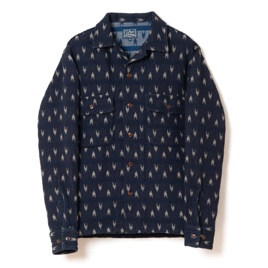 Studio D'Artisan Indigo "Arrow Kasuri" Sashiko Shirt