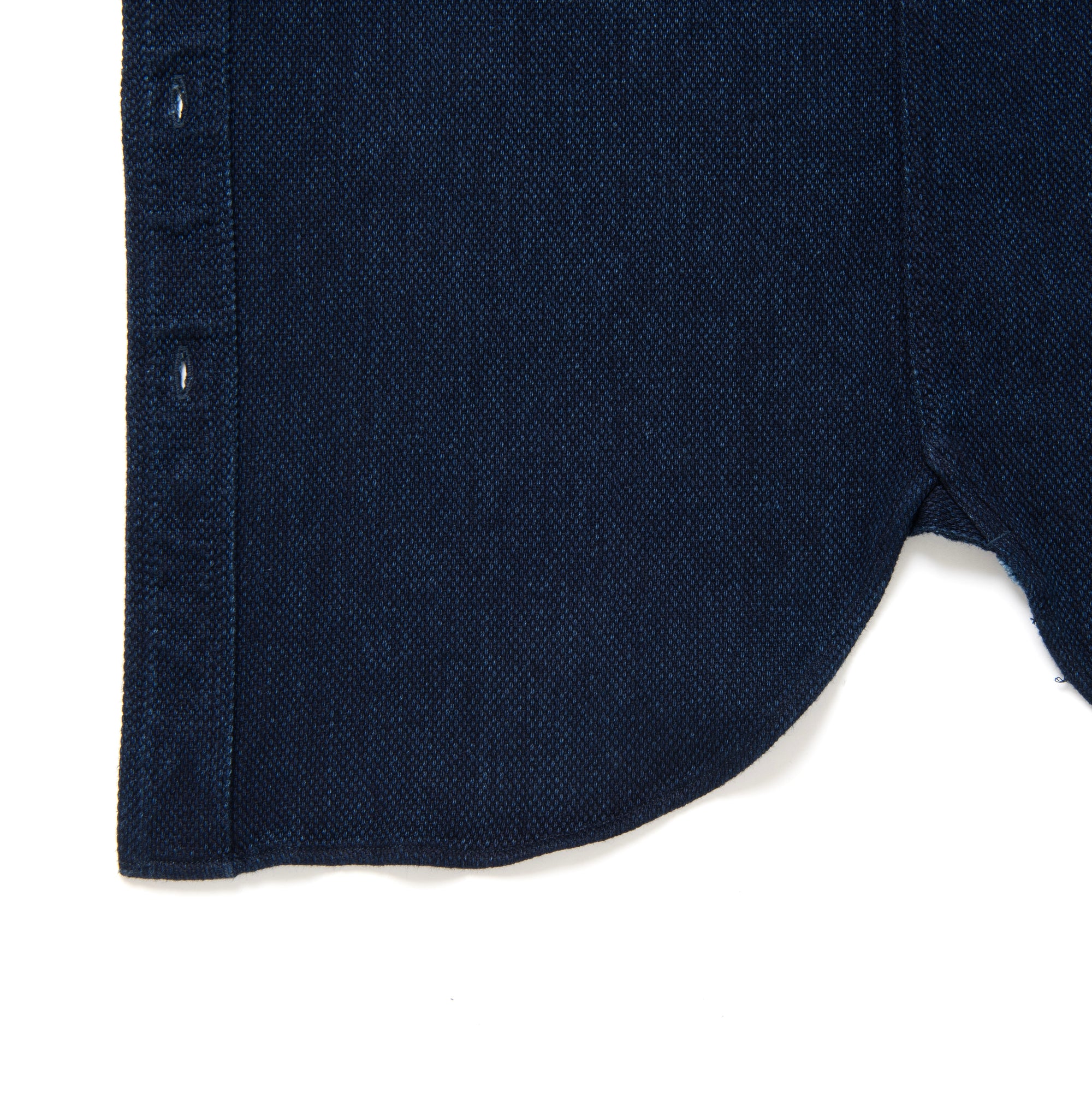 Studio D'Artisan Indigo Sashiko Work Shirt - Okayama Denim