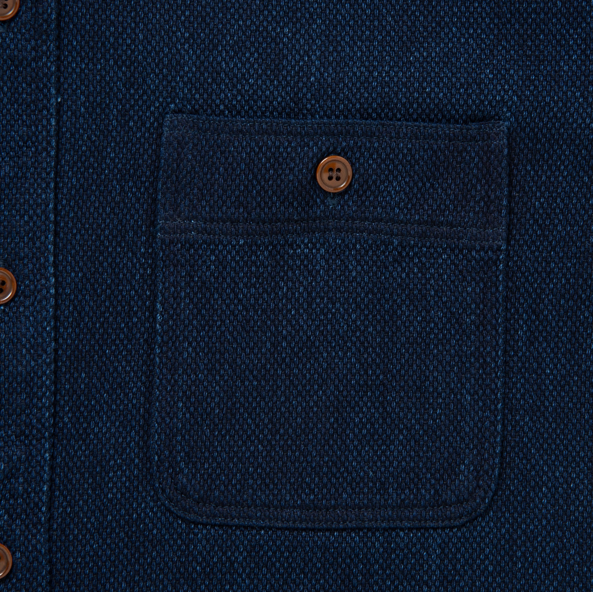 Studio D'Artisan Indigo Sashiko Work Shirt