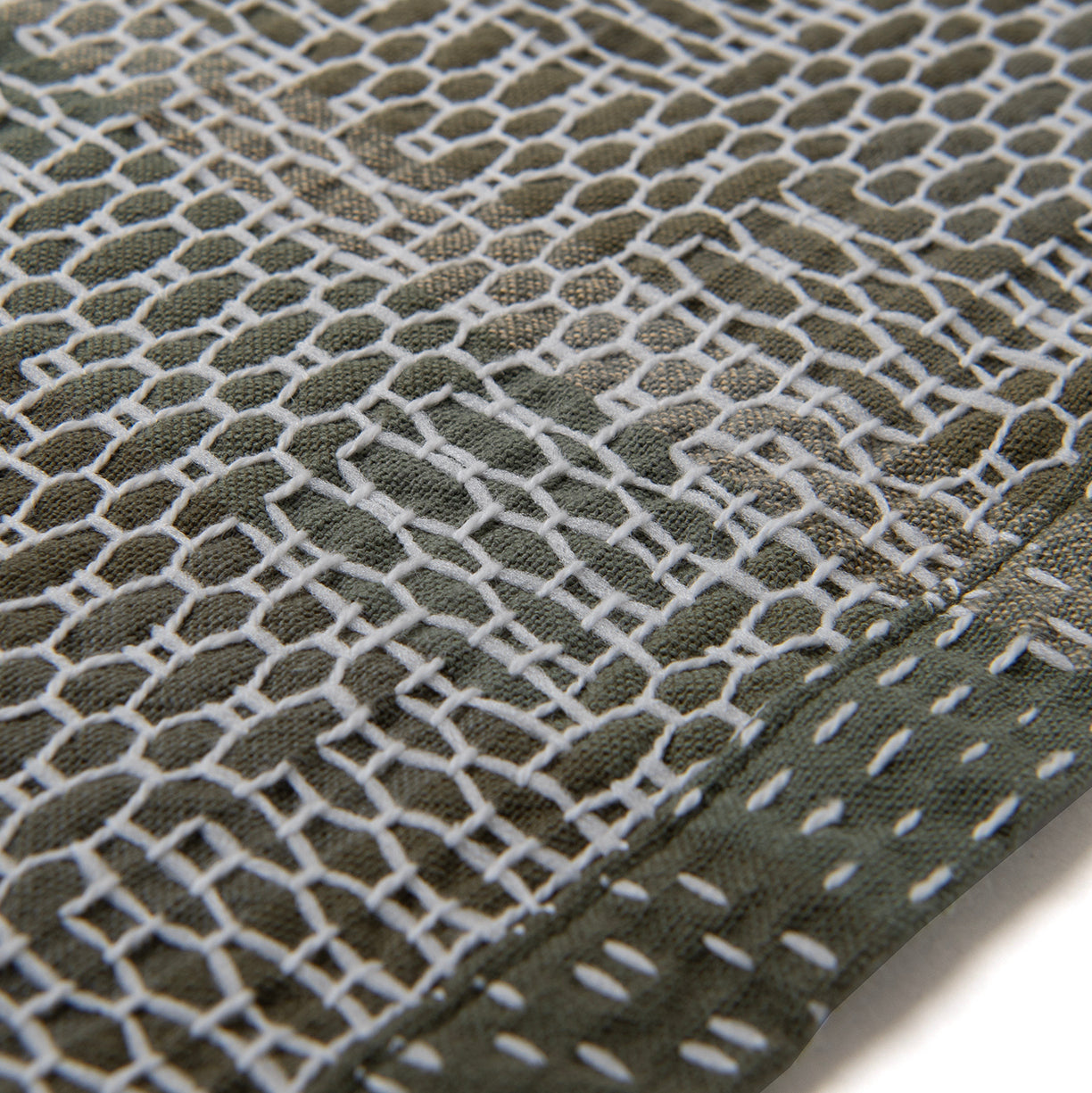 Studio D'Artisan "Noragi Army Sashiko" Work Shirt