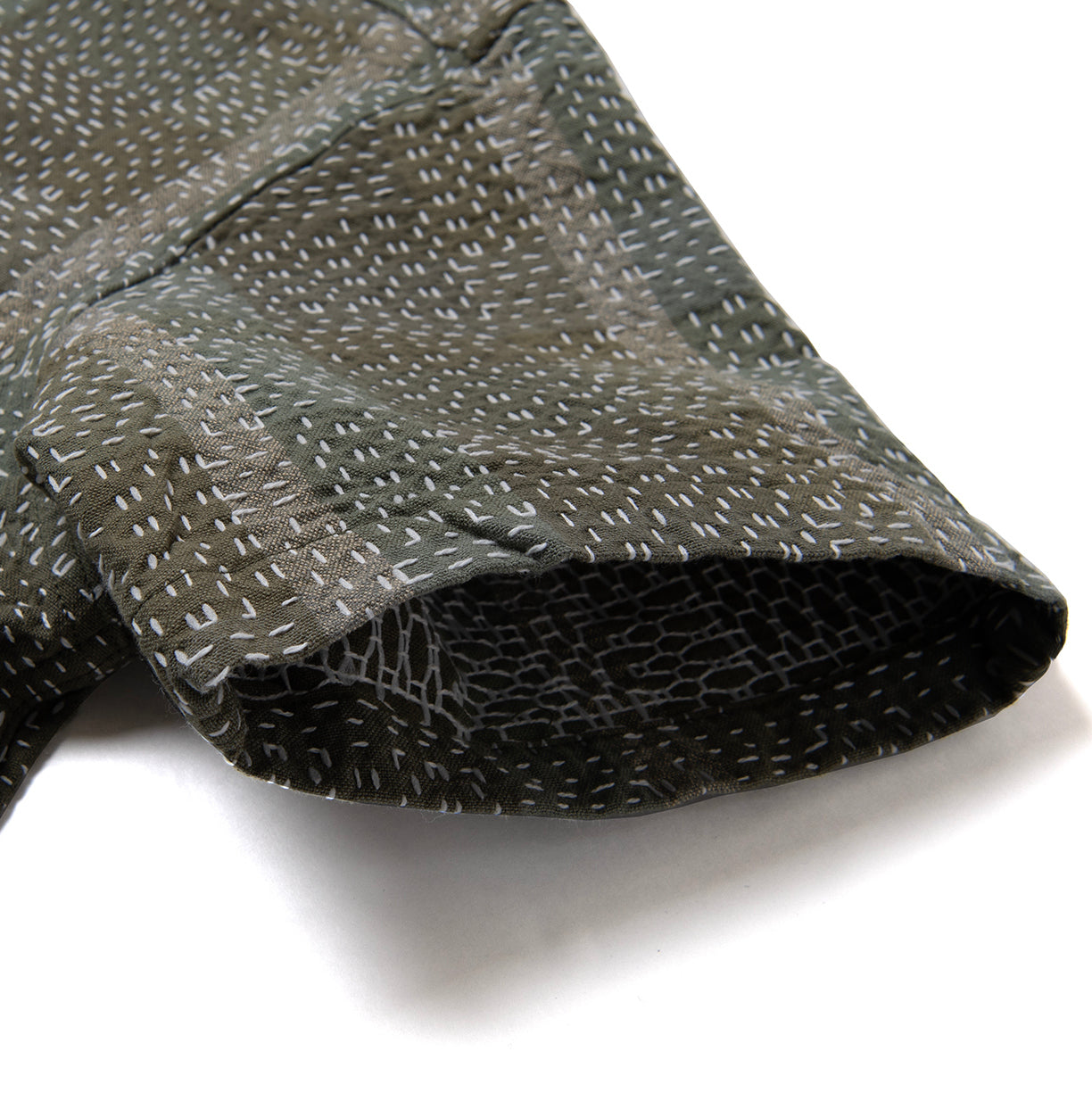 Studio D'Artisan "Noragi Army Sashiko" S/S Work Shirt