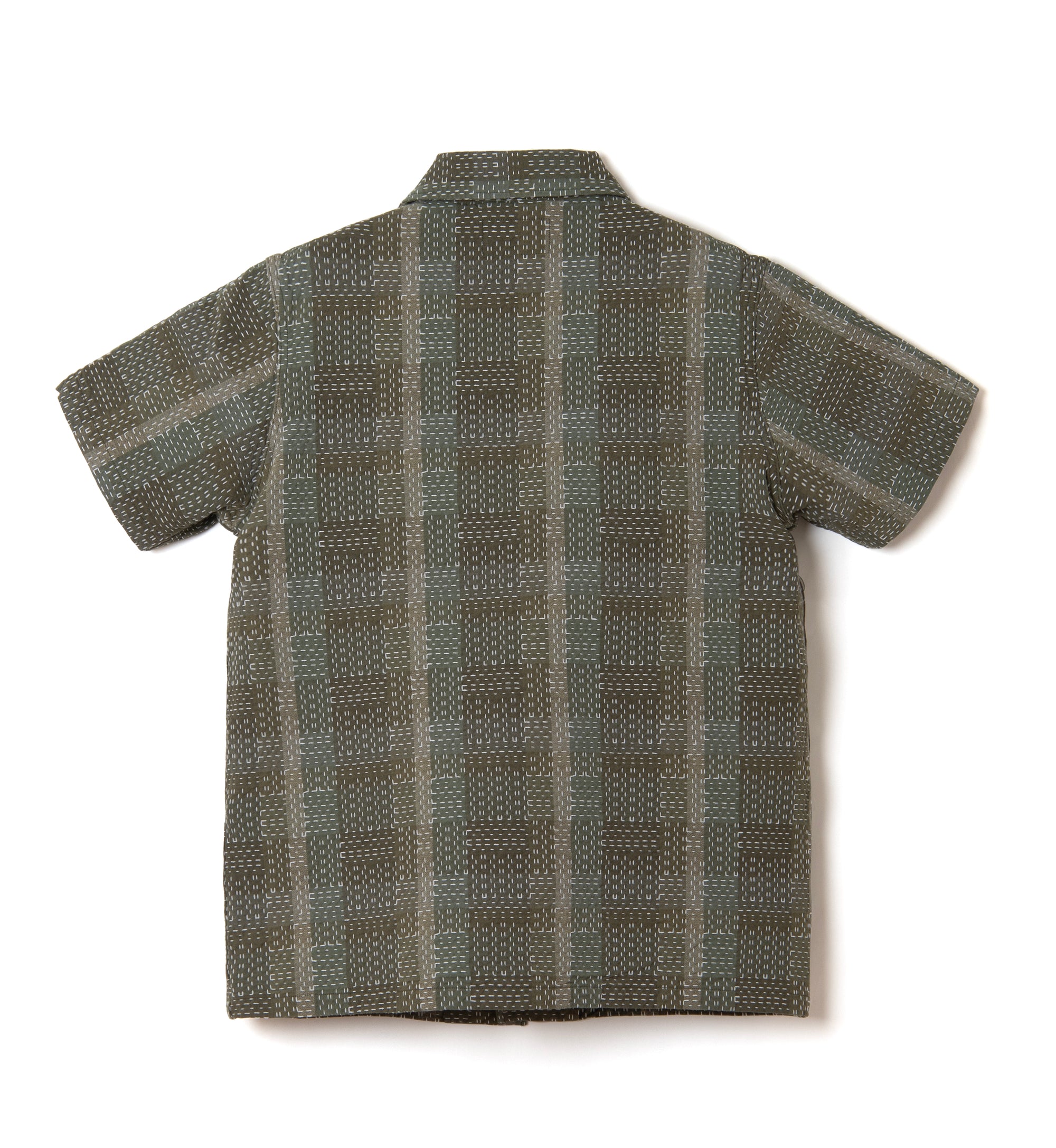 Studio D'Artisan "Noragi Army Sashiko" S/S Work Shirt