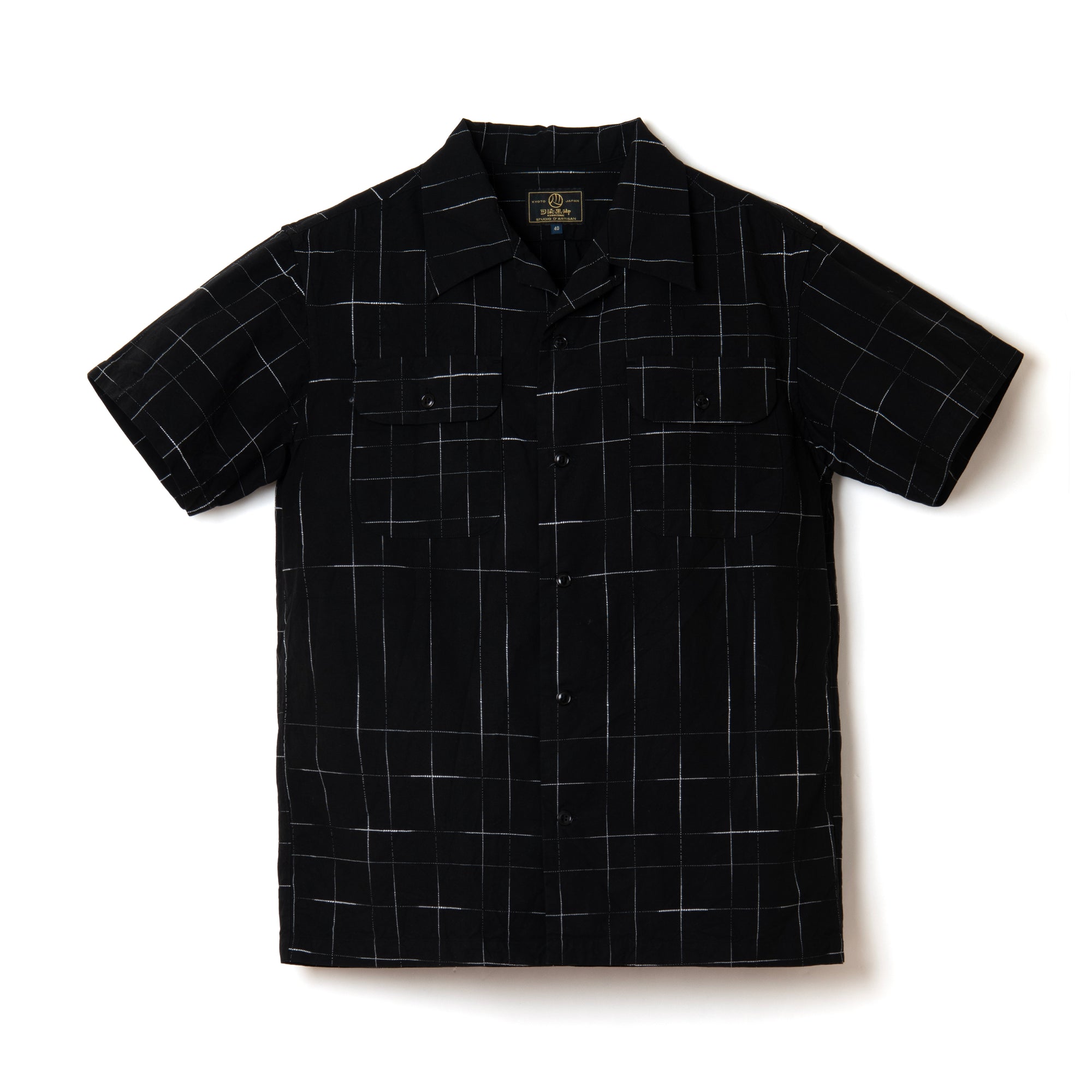 Studio D'Artisan "Kurozome" Kasuri S/S Shirt