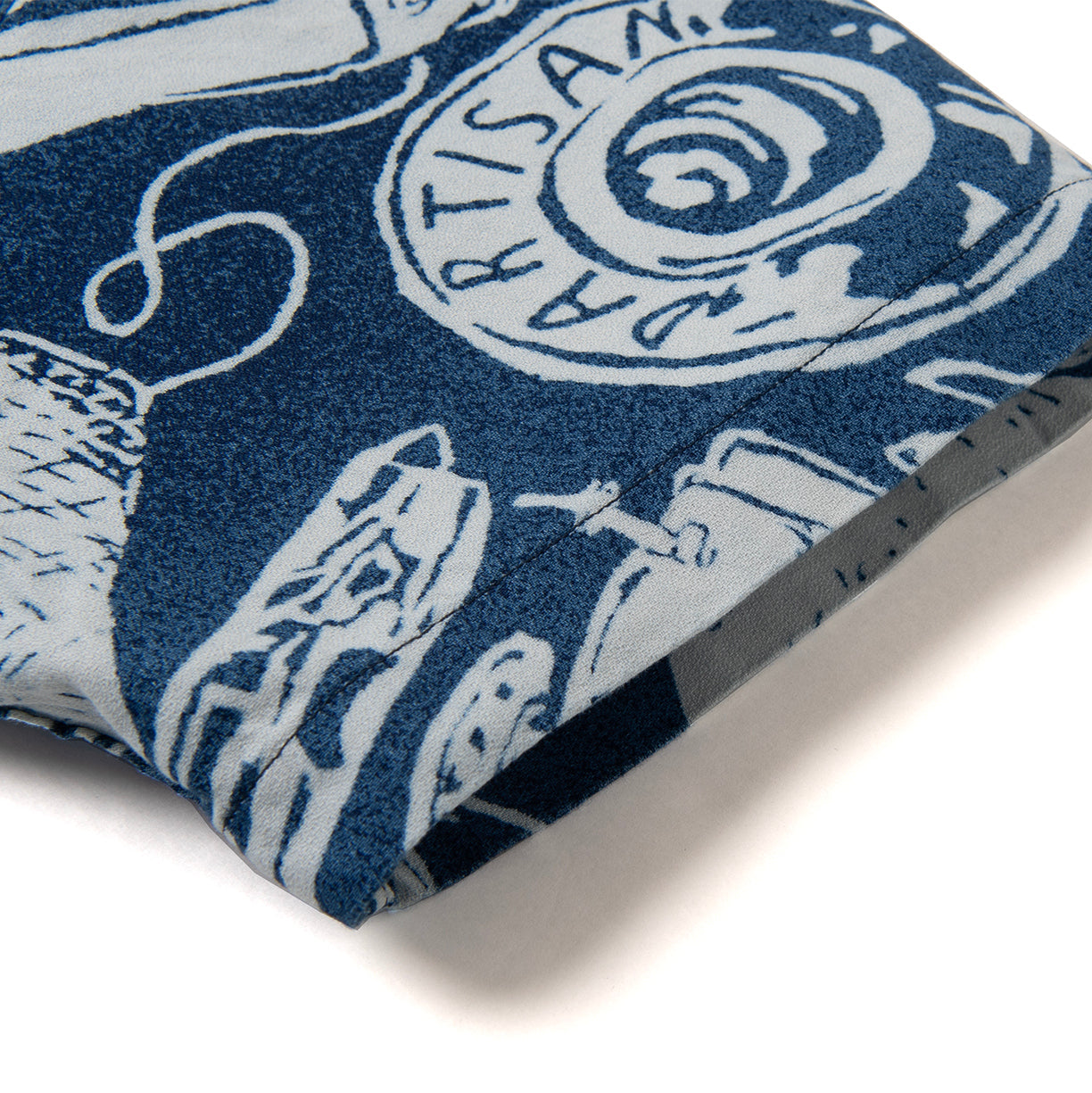 Studio D'Artisan Indigo Bassen Aloha Shirt