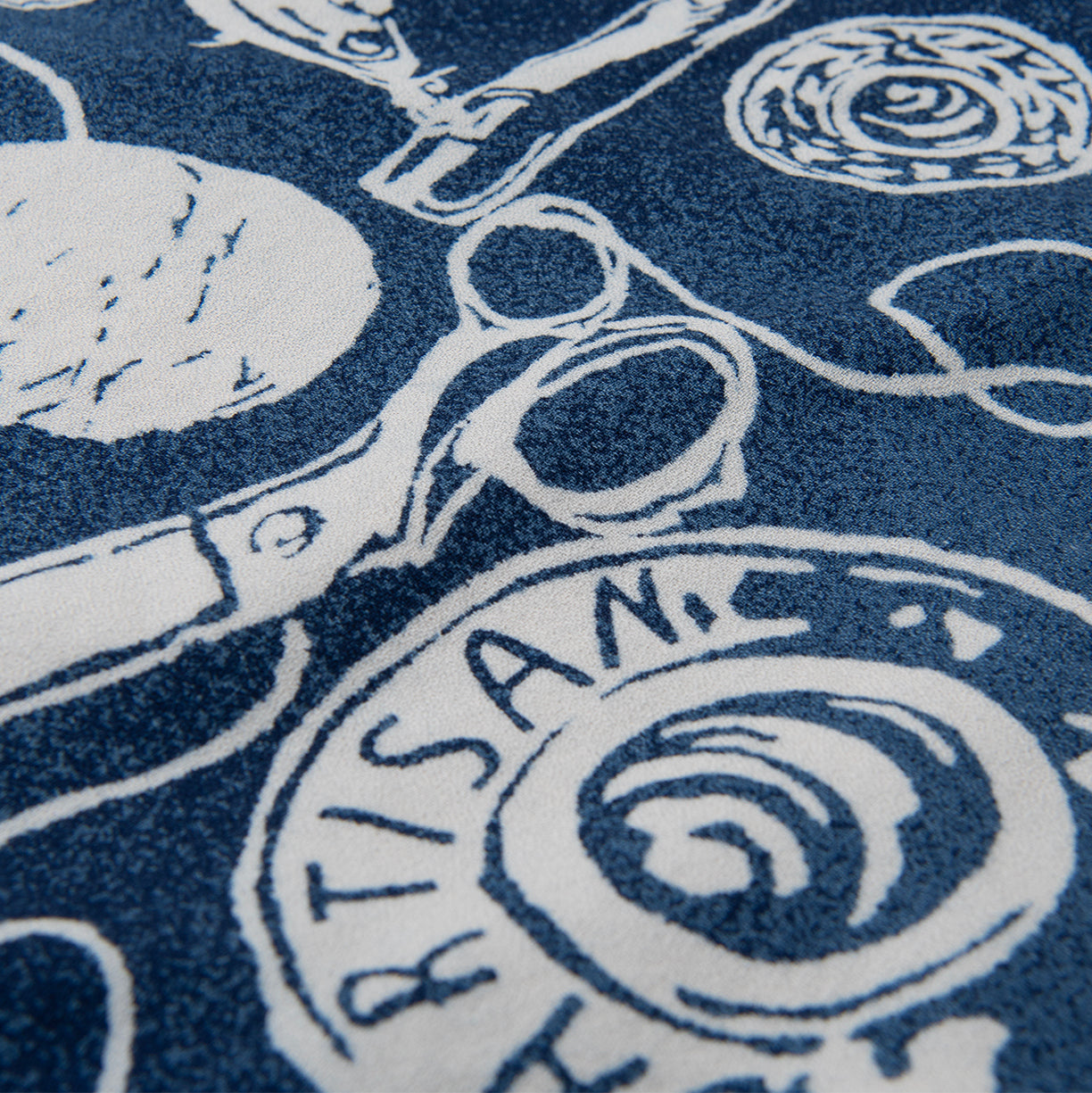 Studio D'Artisan Indigo Bassen Aloha Shirt