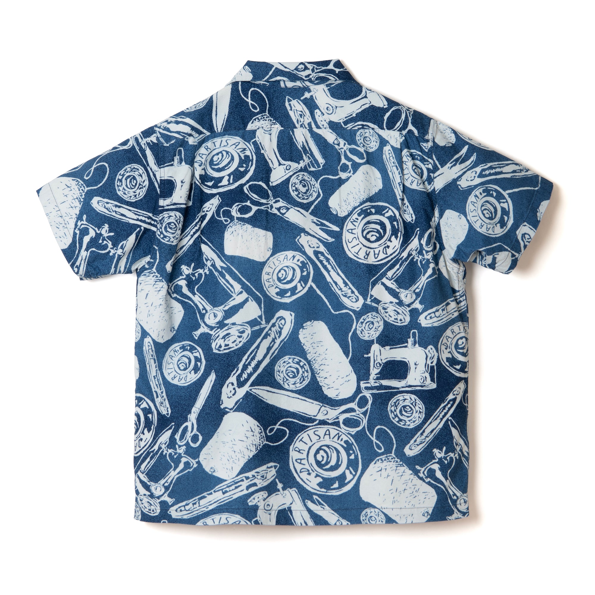 Studio D'Artisan Indigo Bassen Aloha Shirt