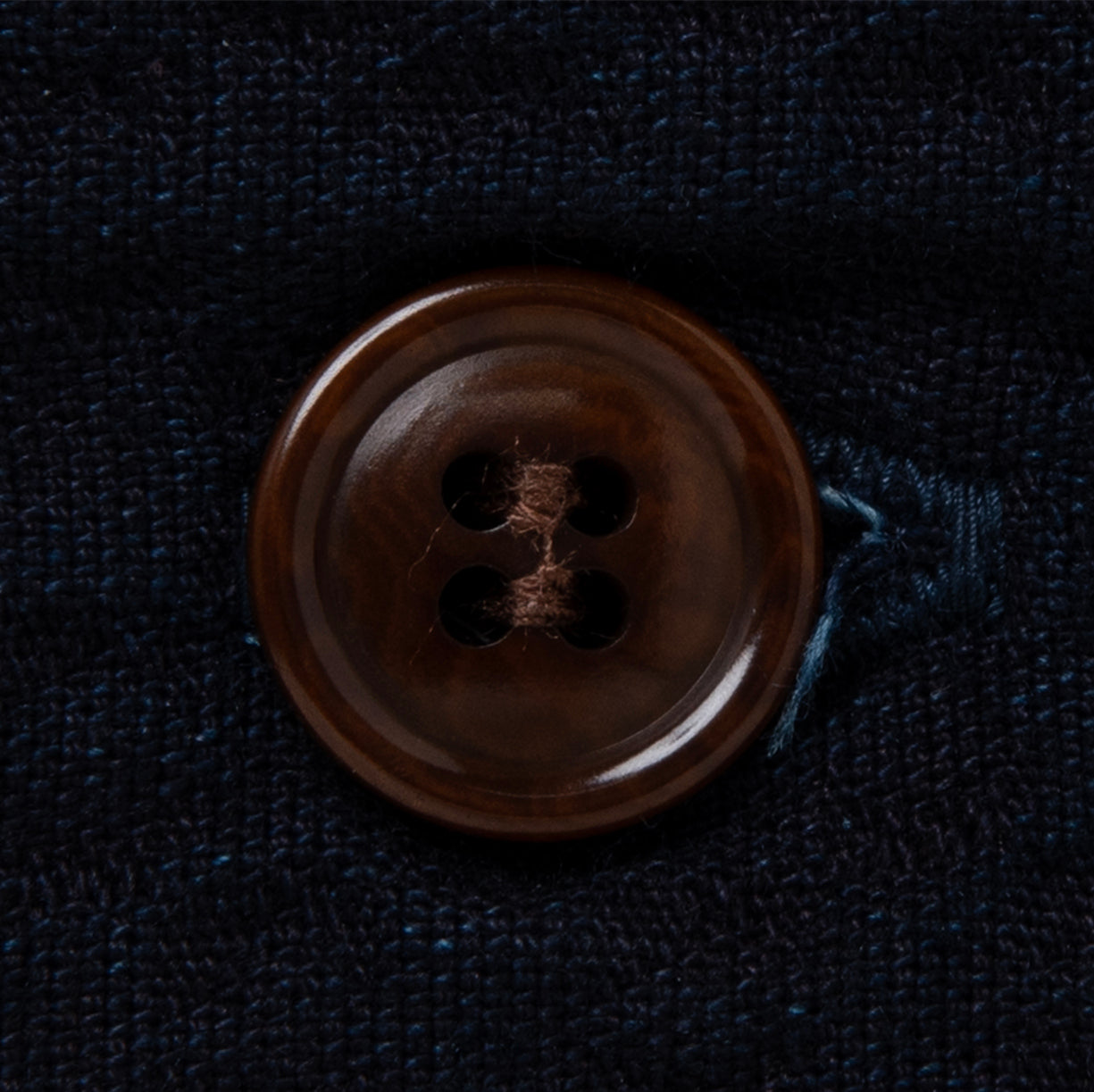 Studio D'Artisan Indigo Dobby S/S Shirt