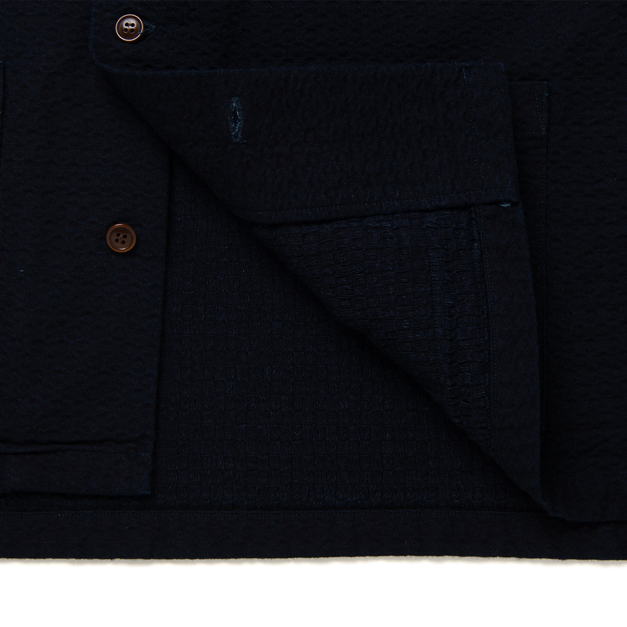 Studio D'Artisan Indigo Dobby S/S Shirt