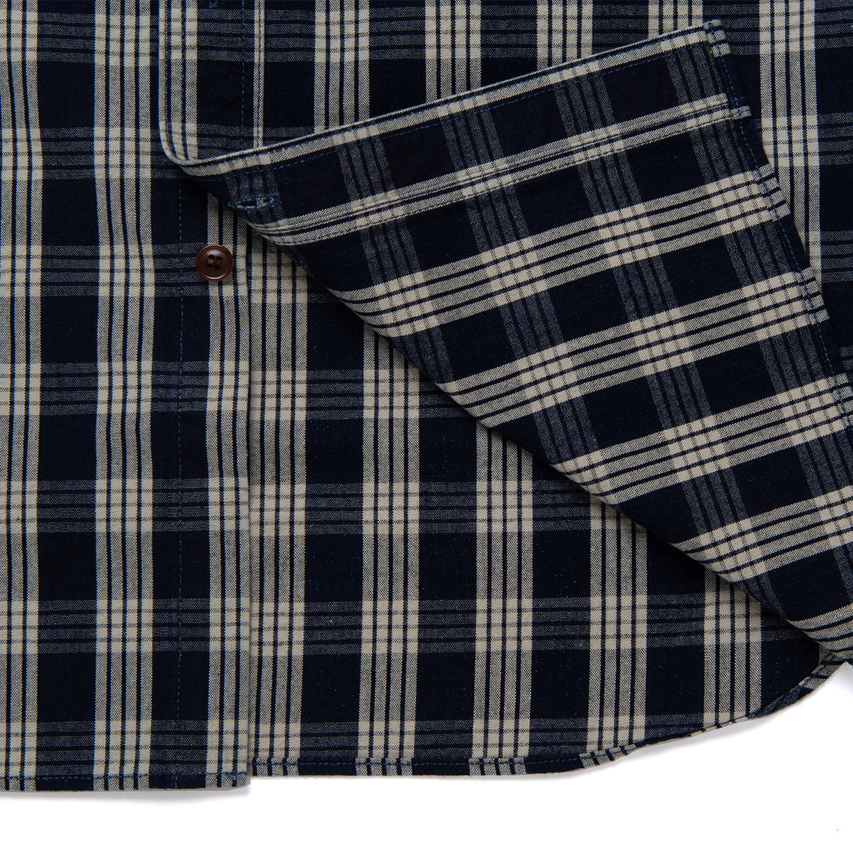 Studio D'Artisan Indigo Check S/S Shirt