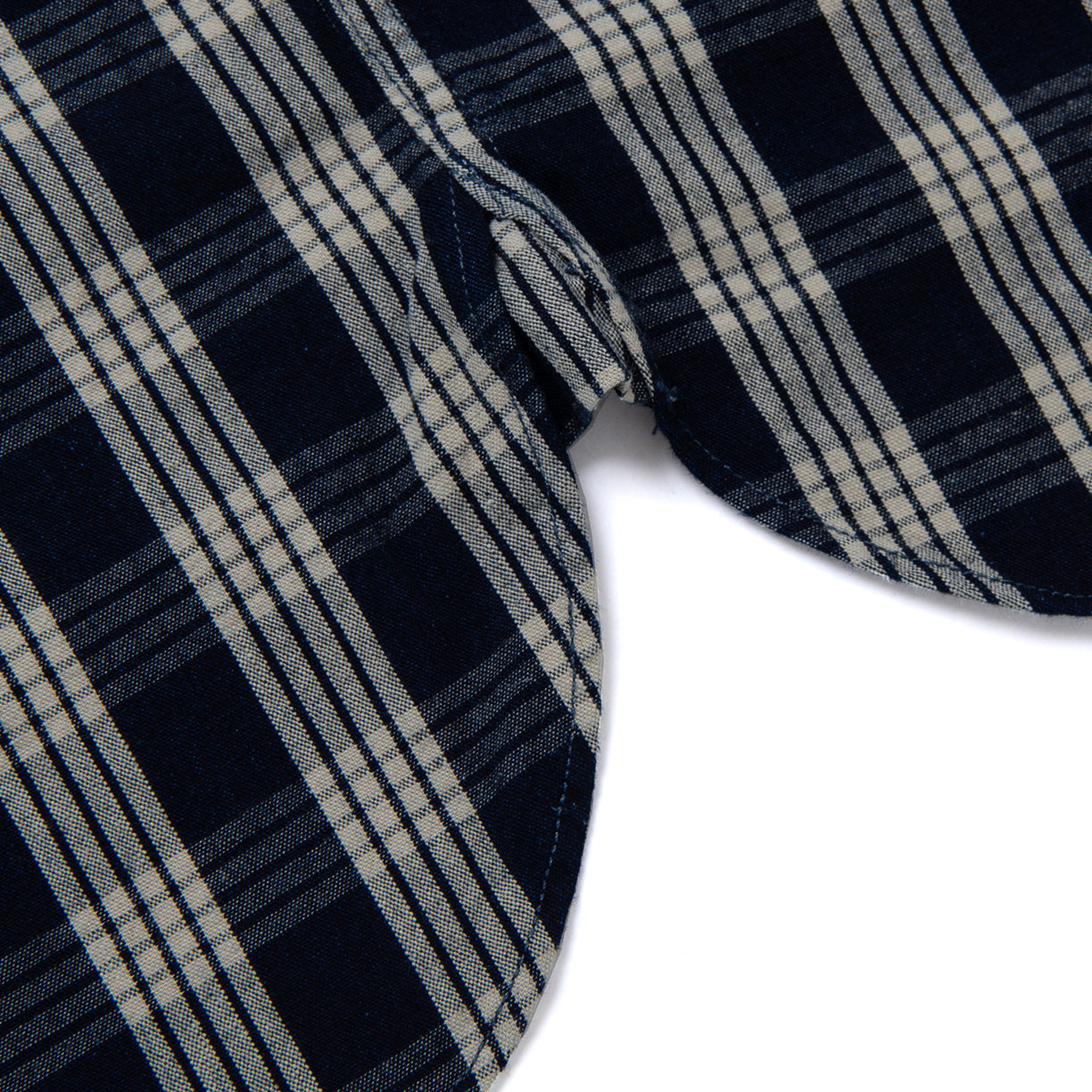 Studio D'Artisan Indigo Check S/S Shirt