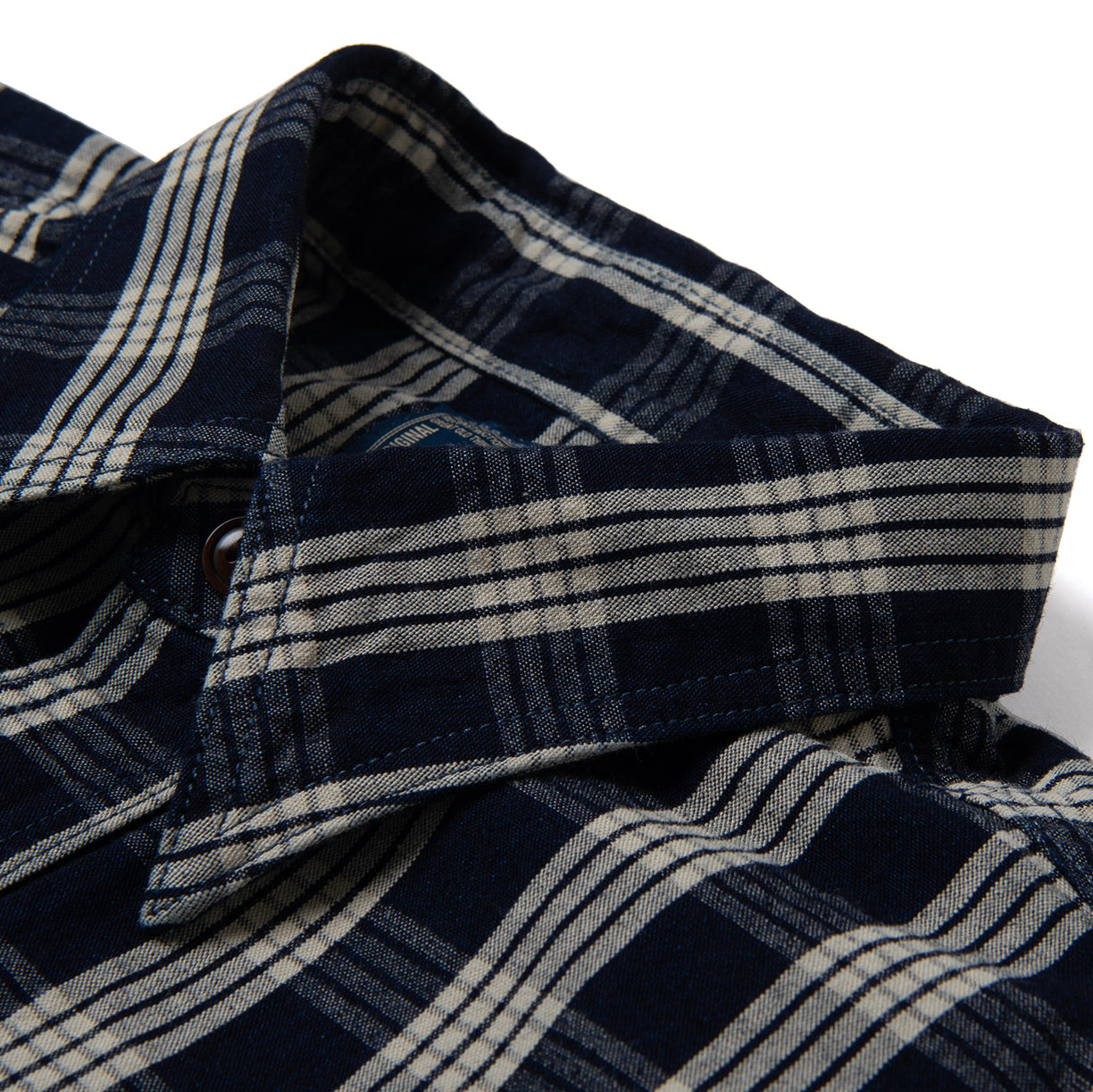 Studio D'Artisan Indigo Check S/S Shirt
