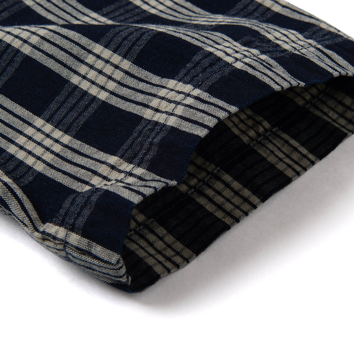 Studio D'Artisan Indigo Check S/S Shirt