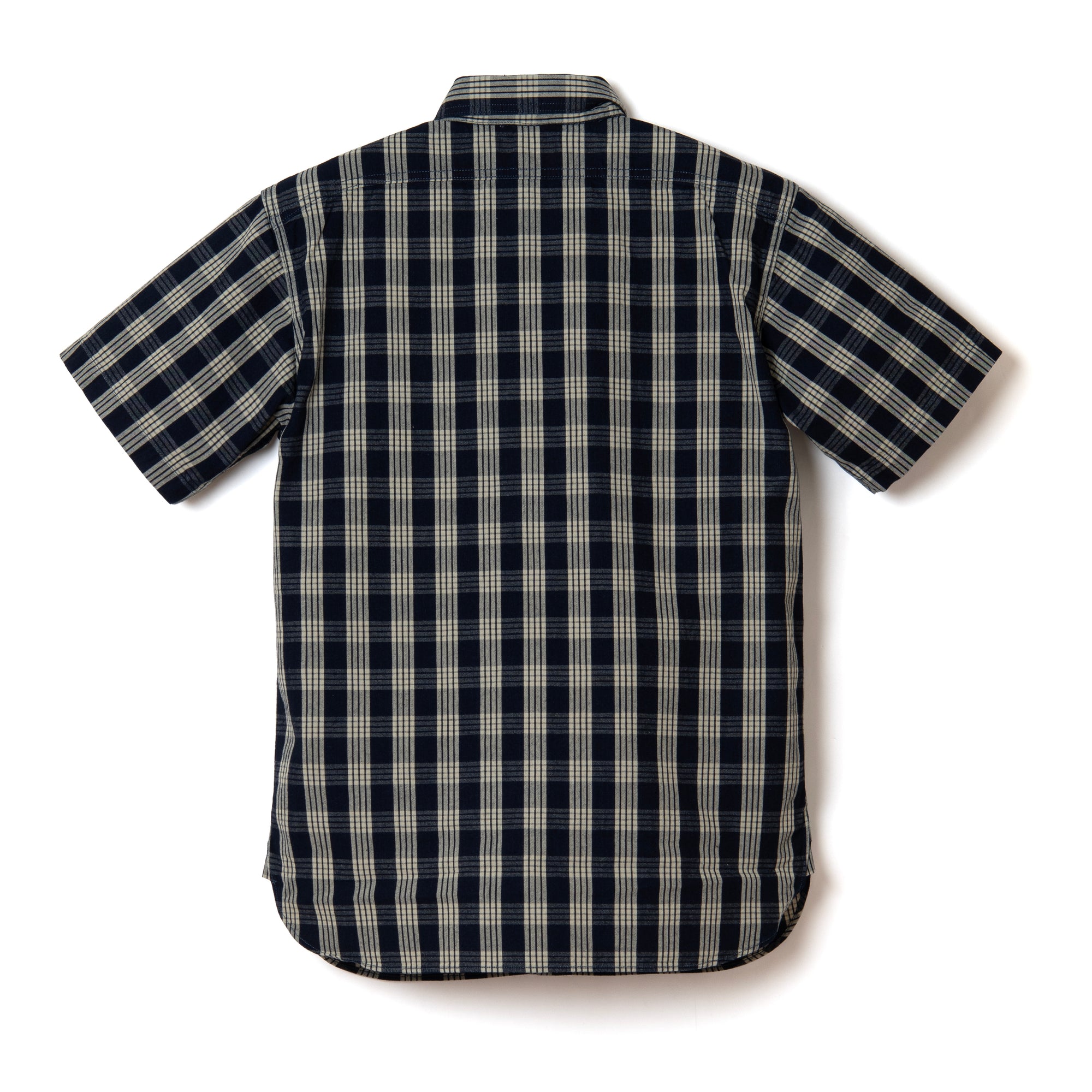 Studio D'Artisan Indigo Check S/S Shirt
