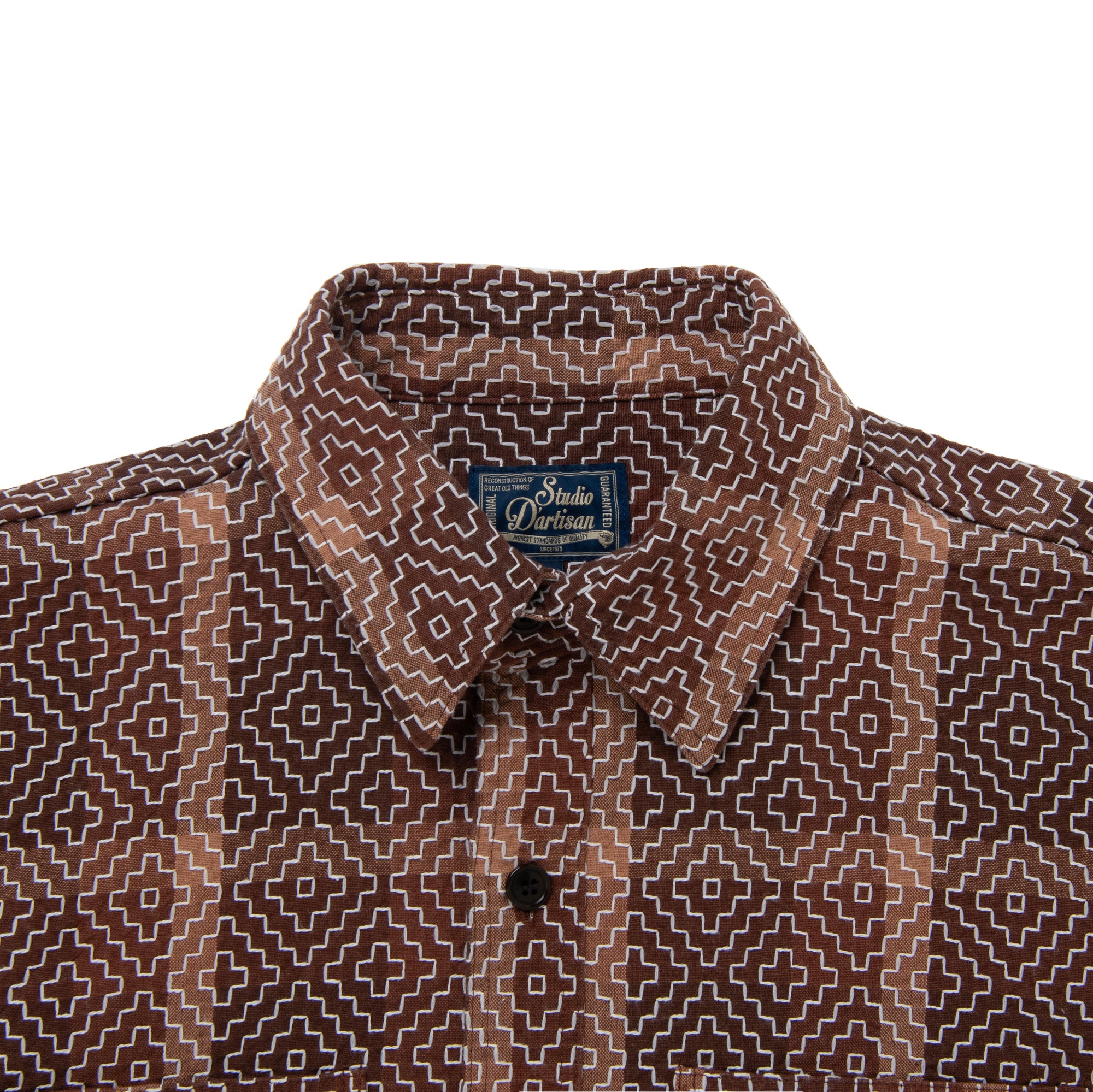 Studio D'Artisan "Kakishibu Noragi Sashiko" Work Shirt