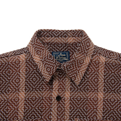 Studio D'Artisan "Kakishibu Noragi Sashiko" Work Shirt