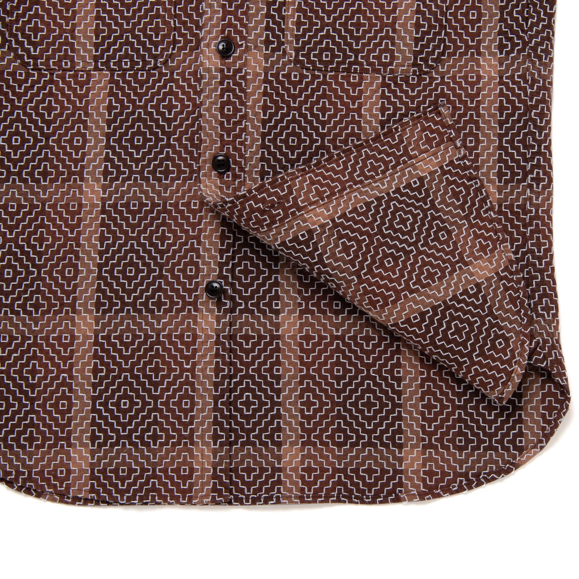 Studio D'Artisan "Kakishibu Noragi Sashiko" Work Shirt