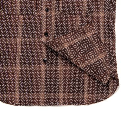 Studio D'Artisan "Kakishibu Noragi Sashiko" Work Shirt