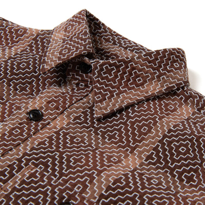 Studio D'Artisan "Kakishibu Noragi Sashiko" Work Shirt