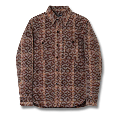 Studio D'Artisan "Kakishibu Noragi Sashiko" Work Shirt