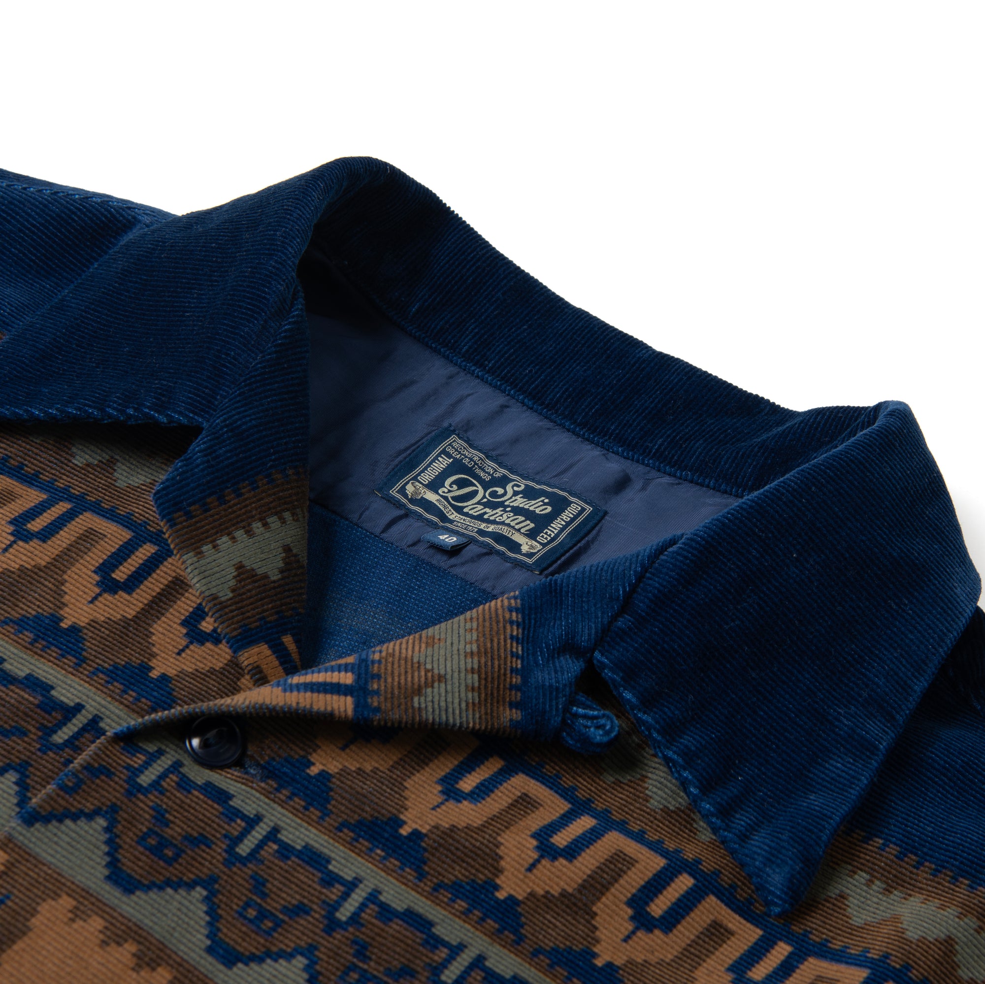Studio D'Artisan Indigo Native Corduroy Shirt