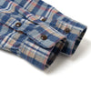 Studio D'Artisan No.8 Heavyweight Check Flannel Shirt (Blue)