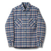 Studio D'Artisan No.8 Heavyweight Check Flannel Shirt (Blue)