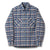 Studio D'Artisan No.8 Heavyweight Check Flannel Shirt (Blue)