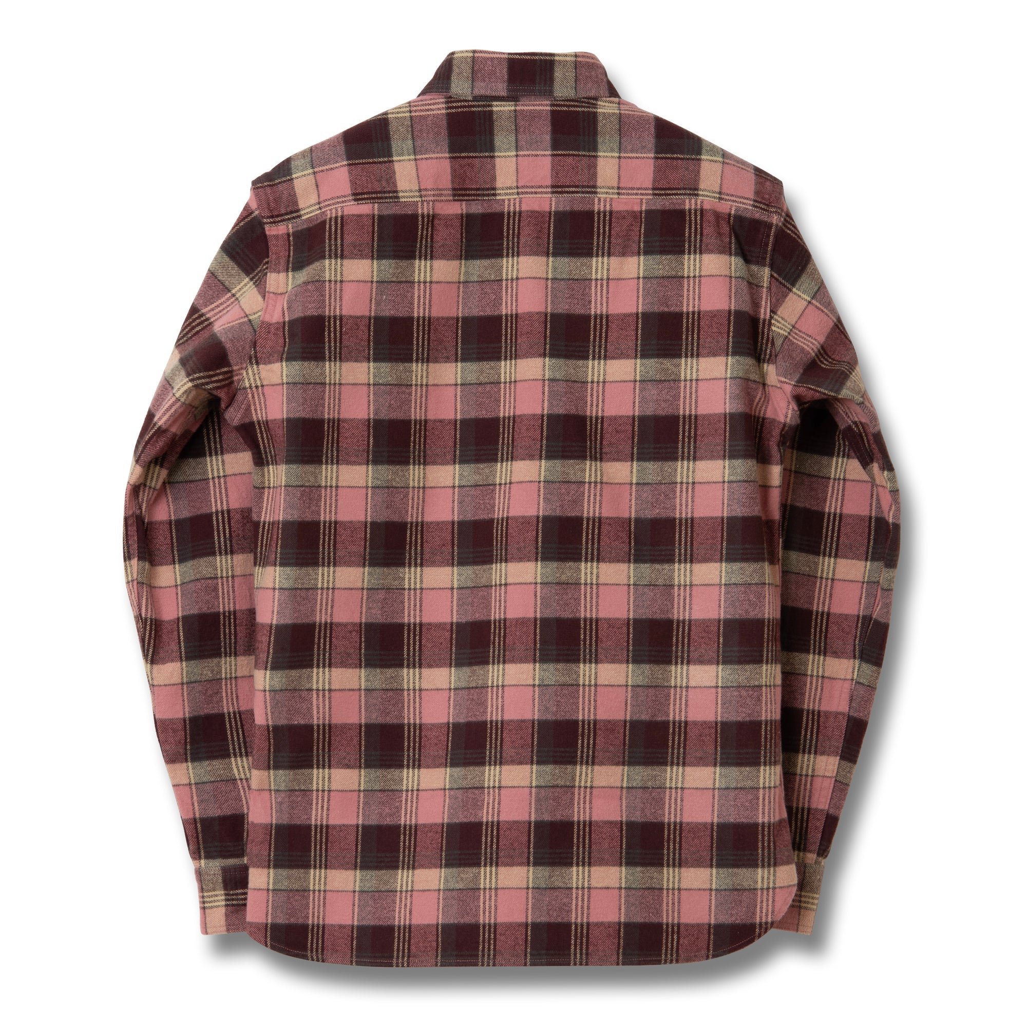 Studio D'Artisan No.8 Heavyweight Check Flannel Shirt (Red)