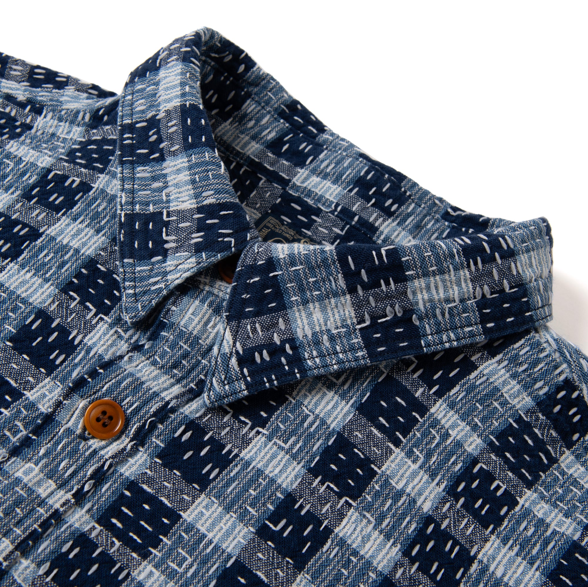 Studio D'Artisan "Indigo Noragi Sashiko" S/S Work Shirt