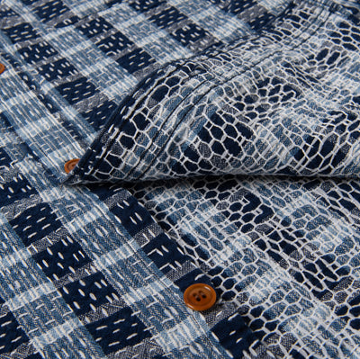 [Pre-Order] Studio D'Artisan "Indigo Noragi Sashiko" S/S Work Shirt