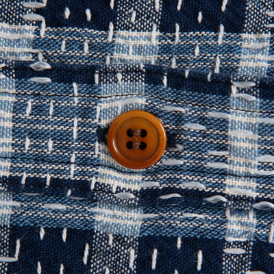 [Pre-Order] Studio D'Artisan "Indigo Noragi Sashiko" L/S Work Shirt