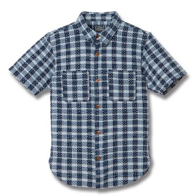 [Pre-Order] Studio D'Artisan "Indigo Noragi Sashiko" S/S Work Shirt