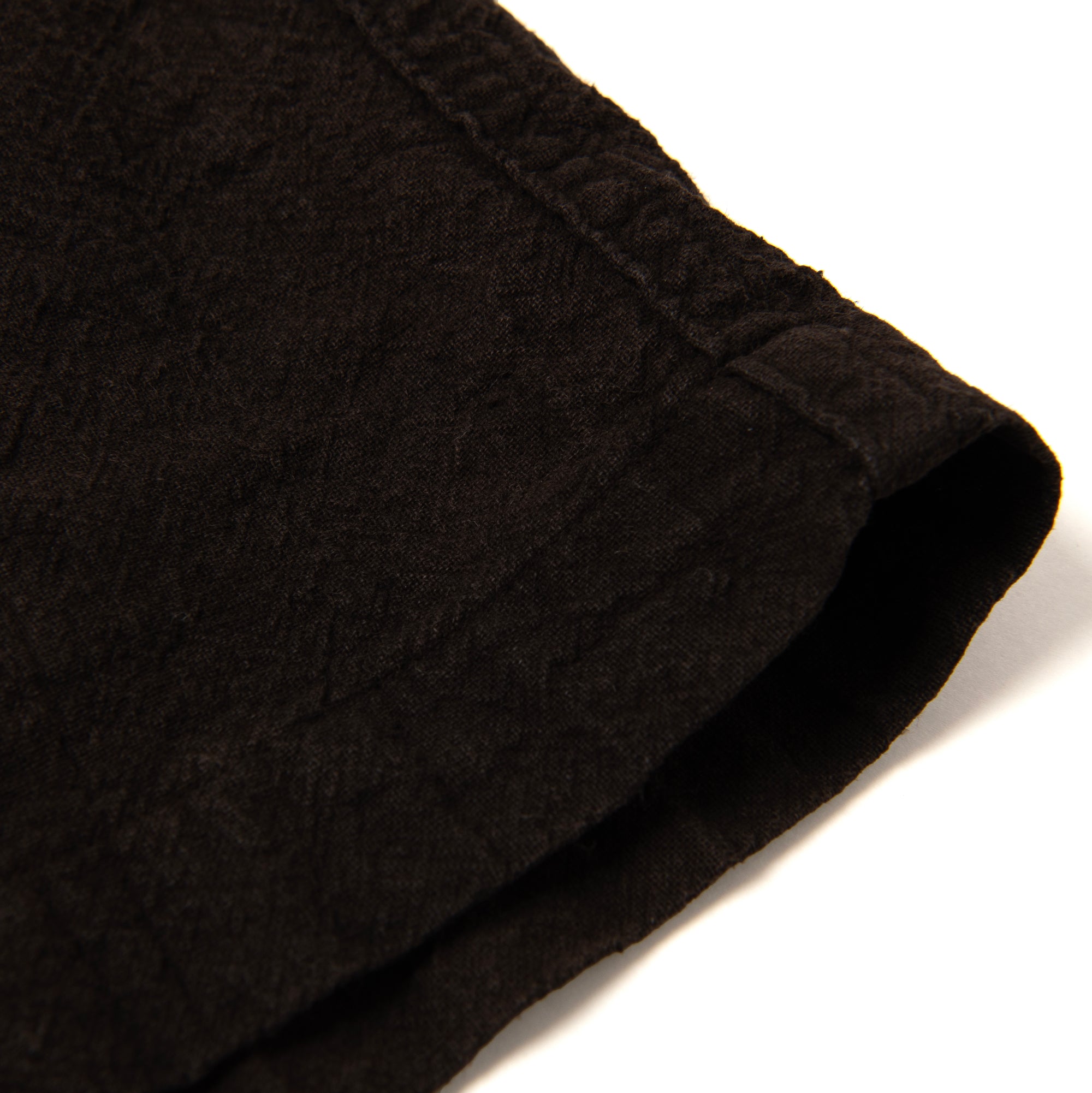 Studio D'Artisan "Amami Dorozome" Sashiko Aloha Shirt (Dark Brown) - Okayama Denim