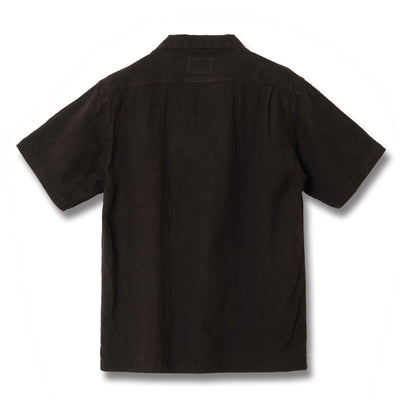 [Pre-Order] Studio D'Artisan "Amami Dorozome" Sashiko Aloha Shirt (Dark Brown)
