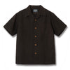 [Pre-Order] Studio D'Artisan "Amami Dorozome" Sashiko Aloha Shirt (Dark Brown)