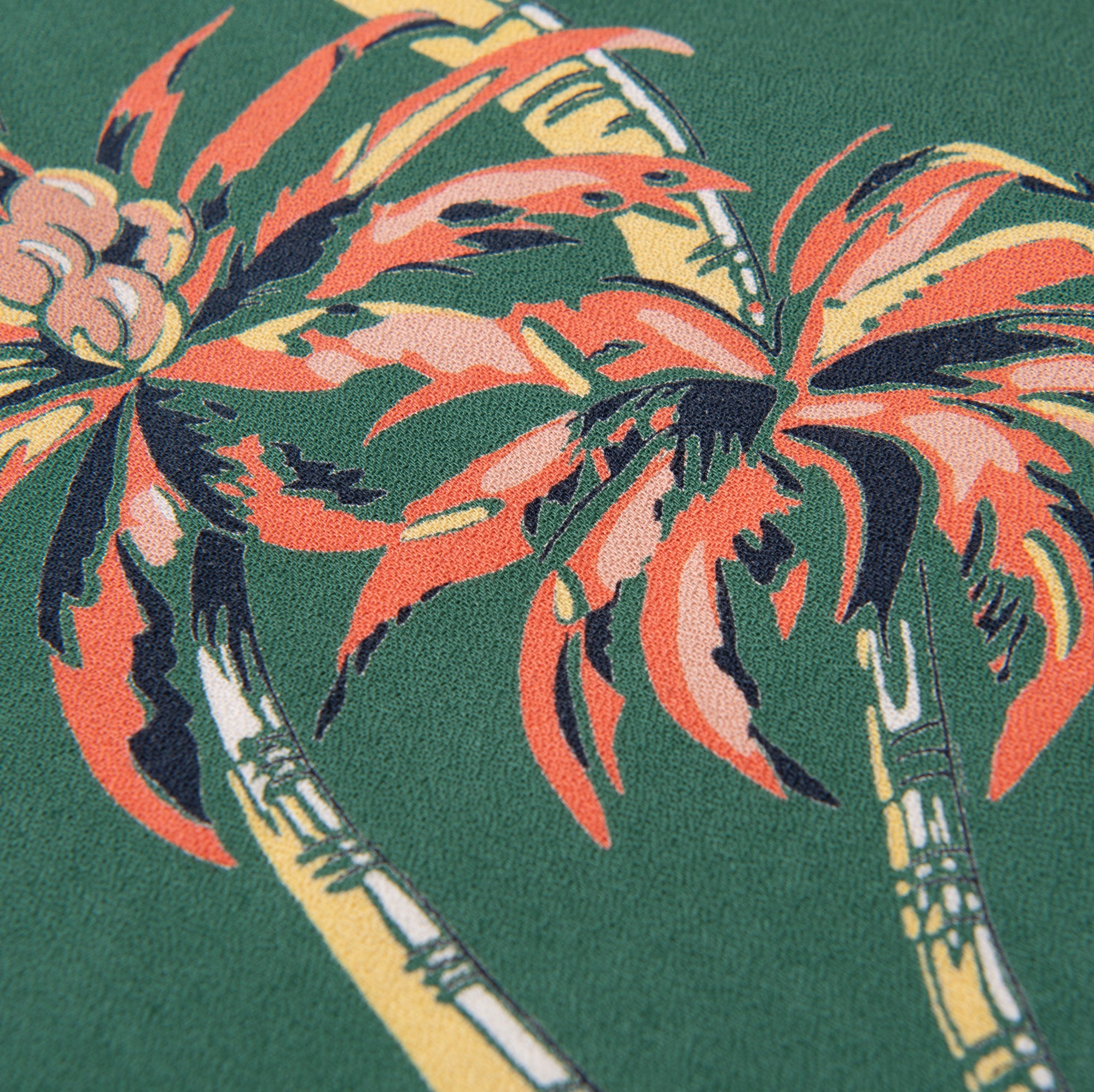 Studio D'Artisan "Palm Climber" Original Aloha Shirt (Green) - Okayama Denim