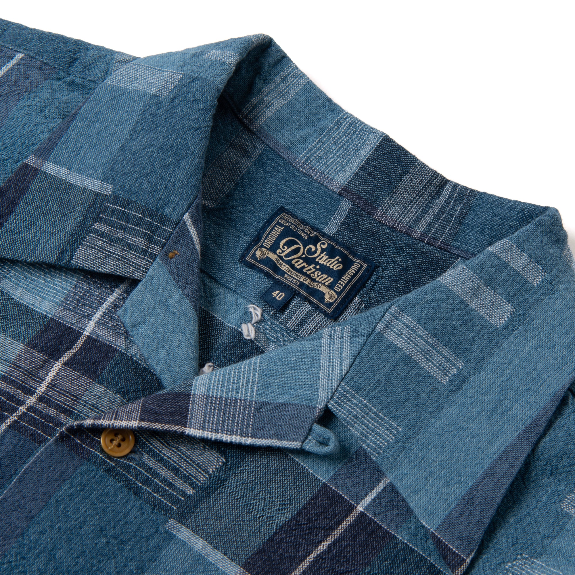 Studio D'Artisan "Noragi Patchwork" Work Shirt