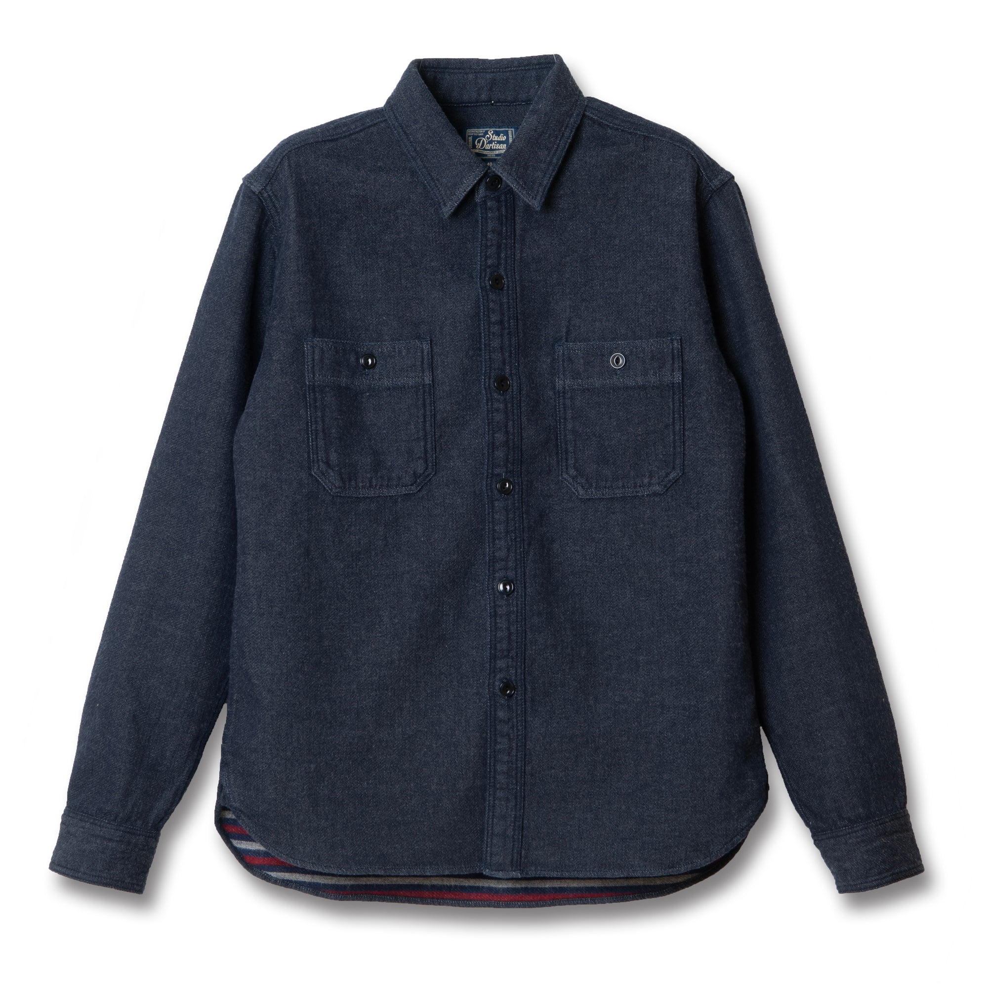 Studio D'Artisan Indigo Double Gauze Work Shirt