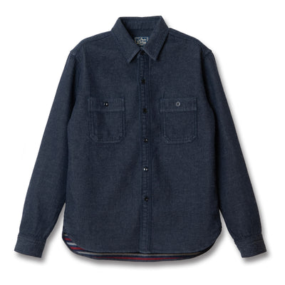 Studio D'Artisan Indigo Double Gauze Work Shirt