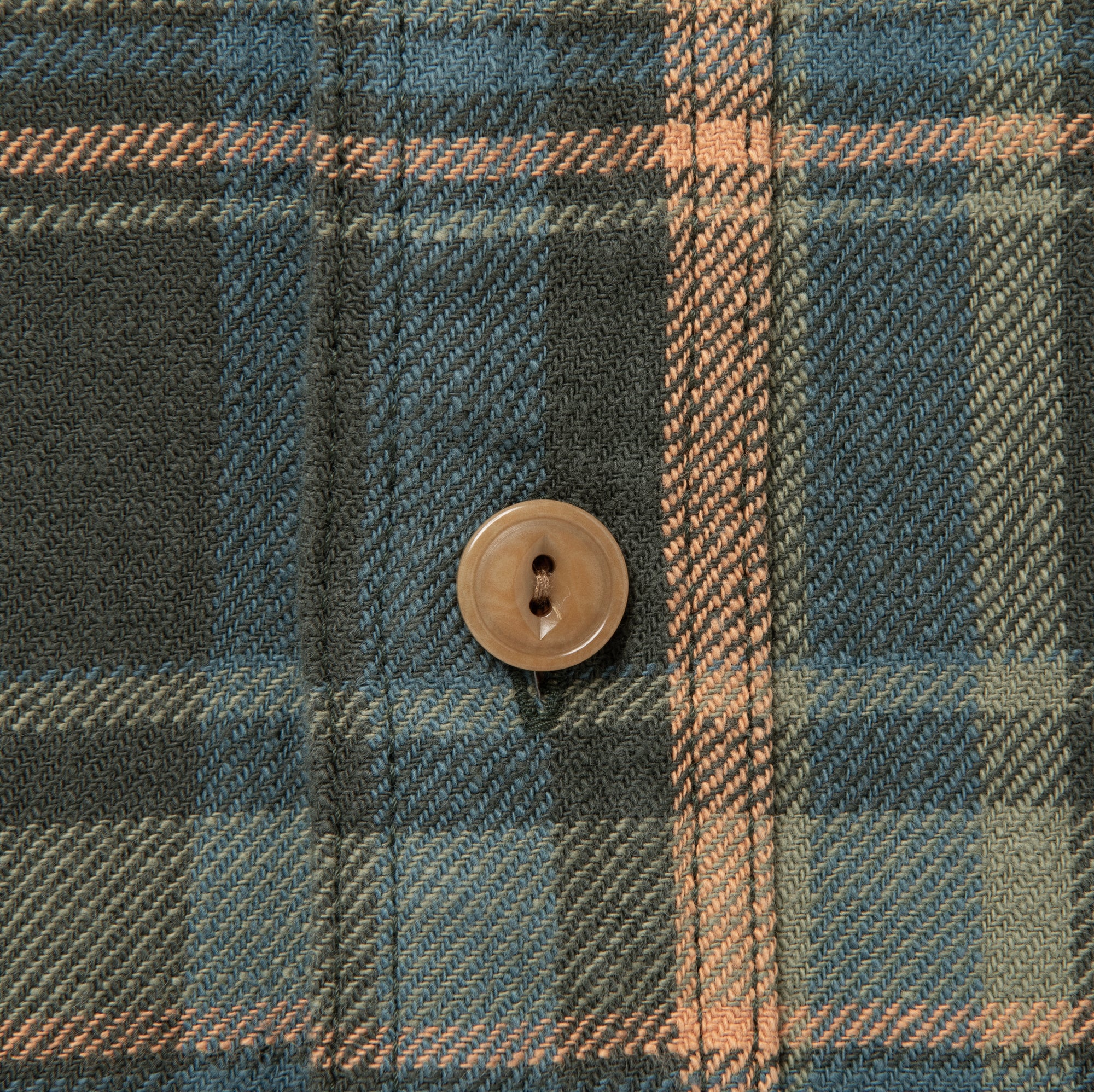 Studio D'Artisan No. 10 Heavyweight Check Flannel Shirt (Green)