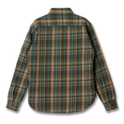 Studio D'Artisan No. 10 Heavyweight Check Flannel Shirt (Green)