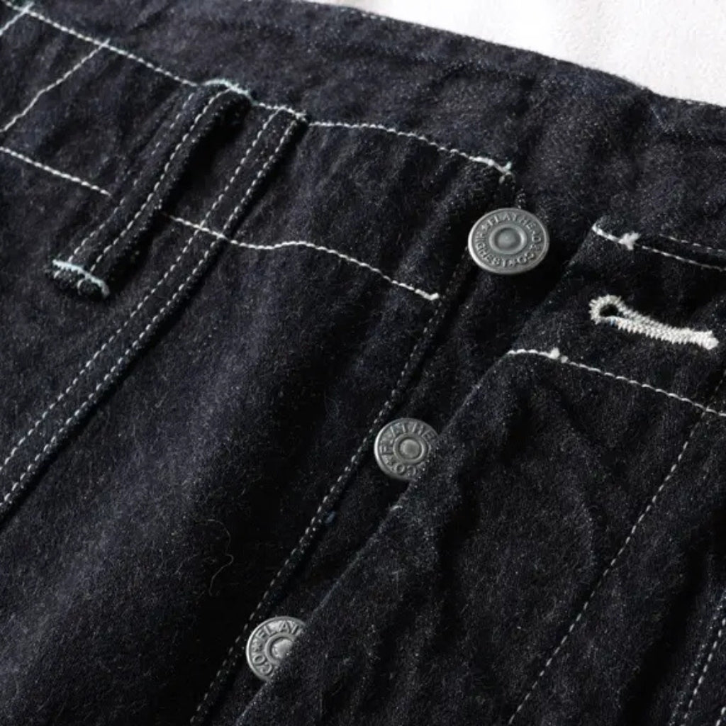 The Flat Head 12oz. Denim Baker Shorts - Okayama Denim