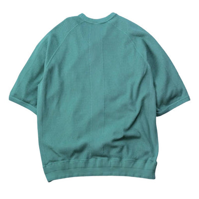 The Flat Head Loopwheel Honeycomb Thermal Tee (Green) - Okayama Denim