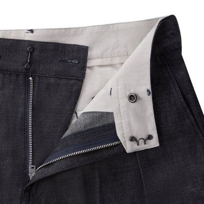 Momotaro Pleated 8oz. Selvedge Denim Shorts - Okayama Denim