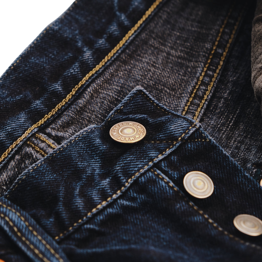 Omoto Denim 0615BCH 13.5oz. Sumi Overdyed Selvedge Jeans (Regular Straight)