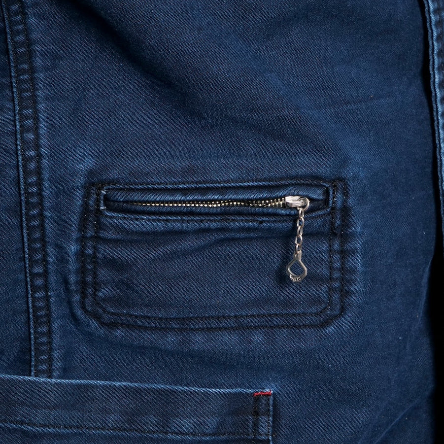 Soundman "Birmingham" Indigo Moleskin Ironworks Jacket