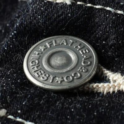 The Flat Head 12oz. Denim Baker Shorts - Okayama Denim