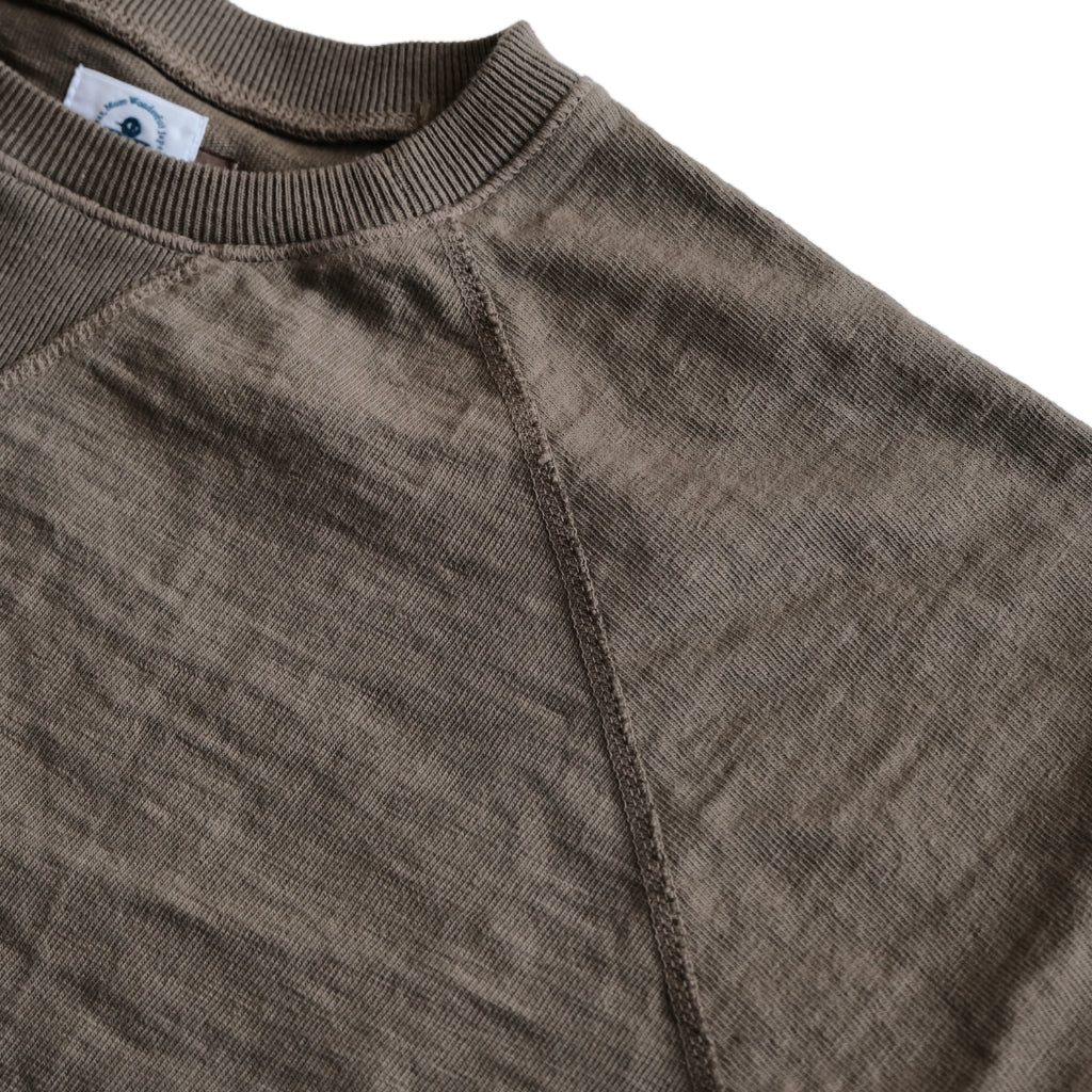 Omoto Denim Heavy Gauge Nep Tee (Olive)