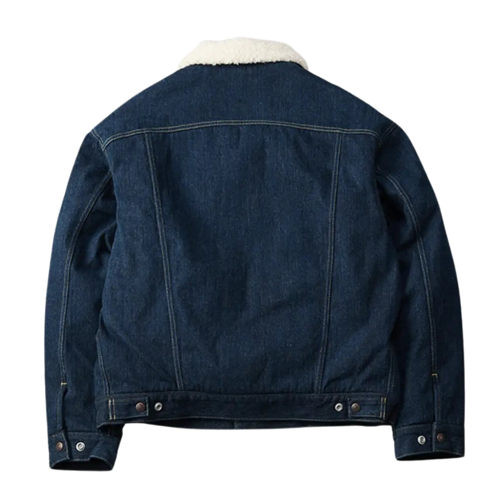 The Flat Head 12.5oz. Boa-lined Denim Jacket